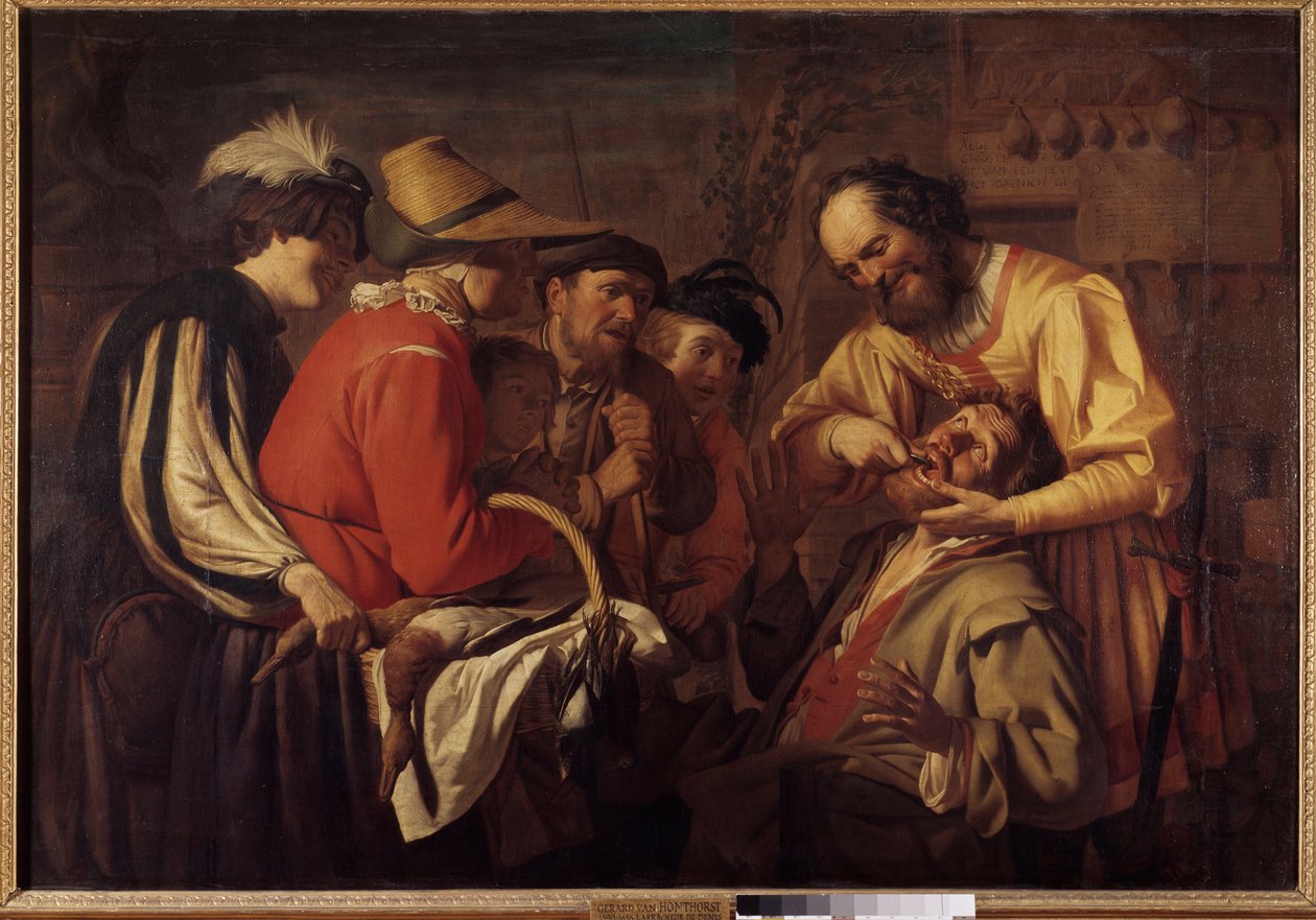 The Tooth Puller by Gerrit van Honthorst