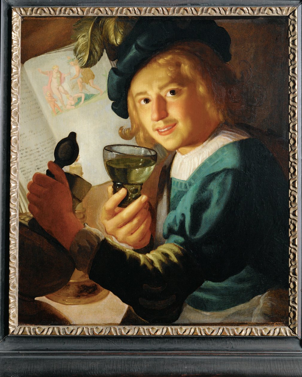 The Young Drinker by Gerrit van Honthorst: Fine art print