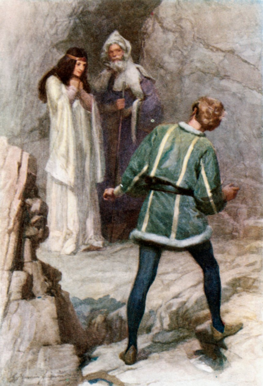 She Thought him a Divine, too Noble to be of this Earth by Gertrude E. Demain (after) Hammond