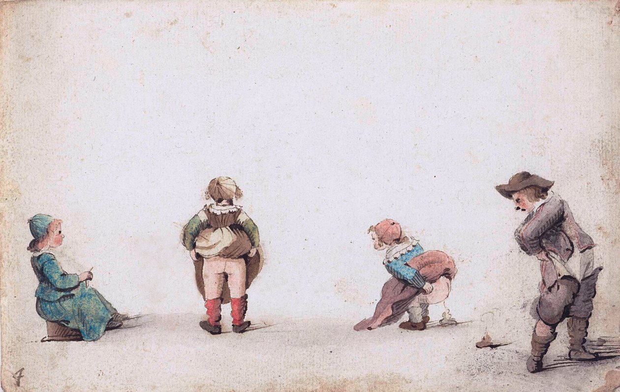 Children Relieve Themselves by Gesina ter Borch