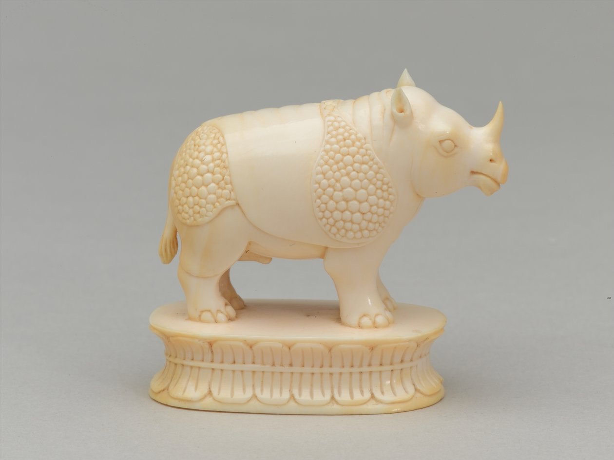 White bishop, chess piece, India, c.1820 by Geskel Saloman