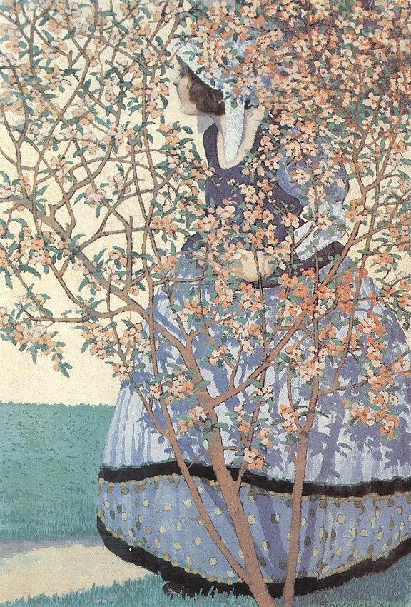 Among Flowers by Geza Farago