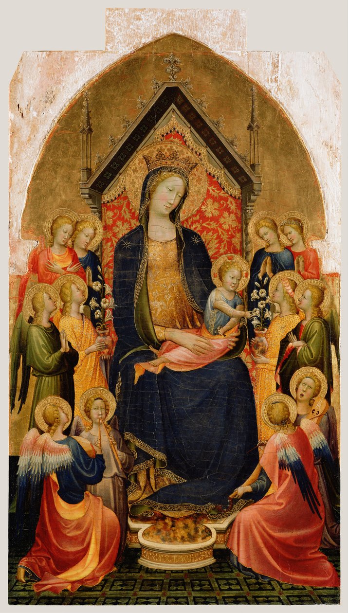 Madonna and Child with Musical Angels, c.1410 by Gherardo Starnina