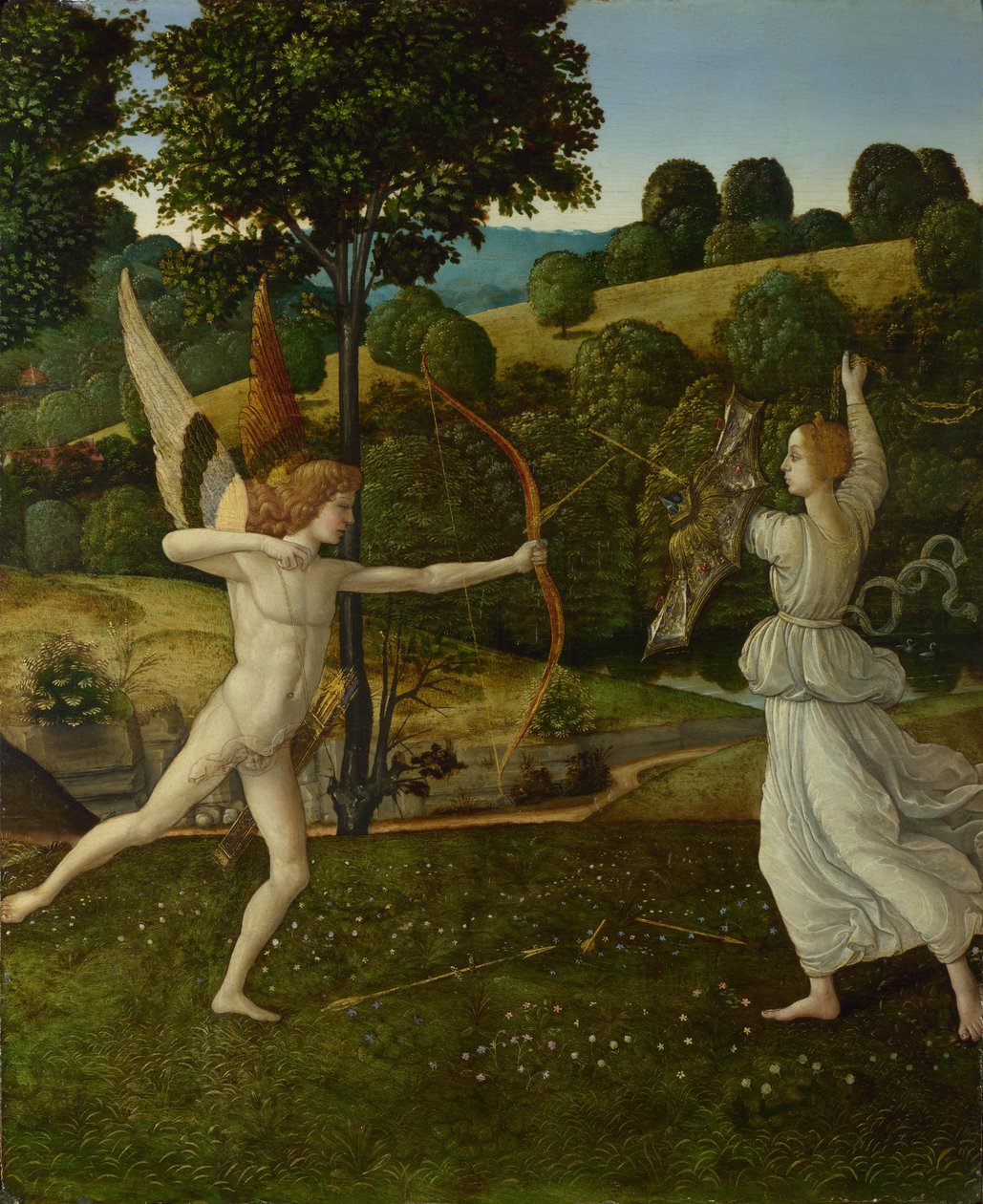 The Combat of Love and Chastity by Gherardo di Giovanni del Fora