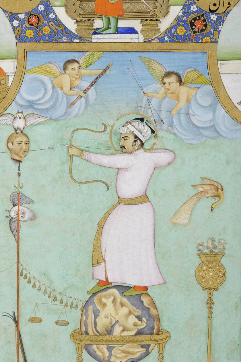 Detail from Allegorical Portrait of Jahangir by Ghulam Ali Khan