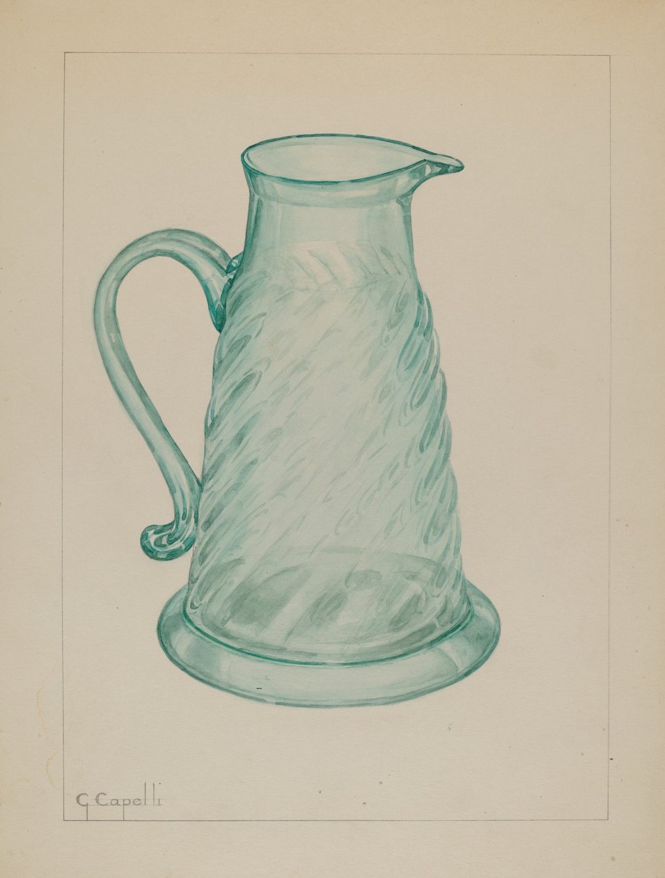 Molasses Jug, c. 1937 by Giacinto Capelli