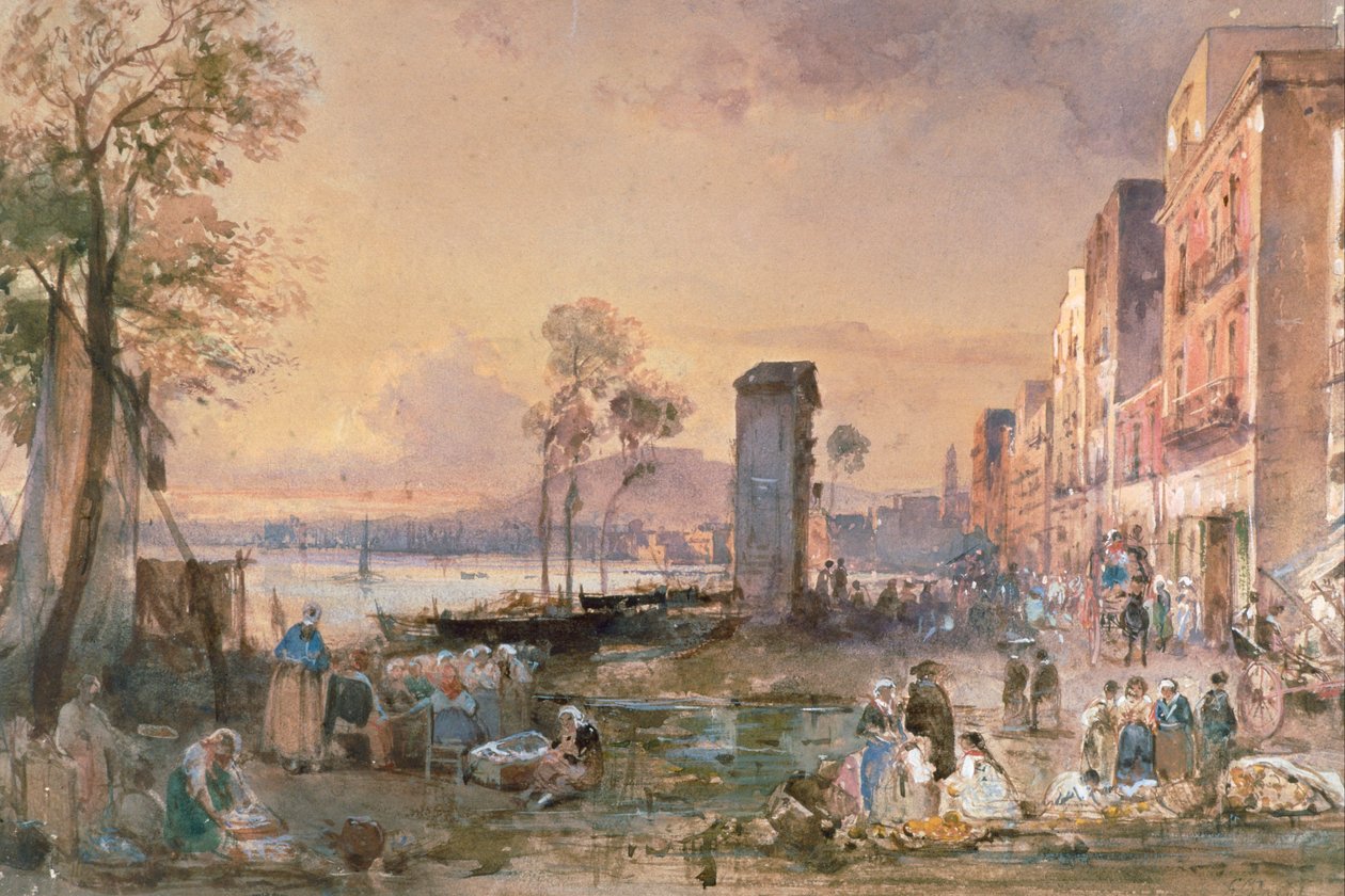 View of Naples from Marinella, by Giacinto Gigante by Giacinto Gigante