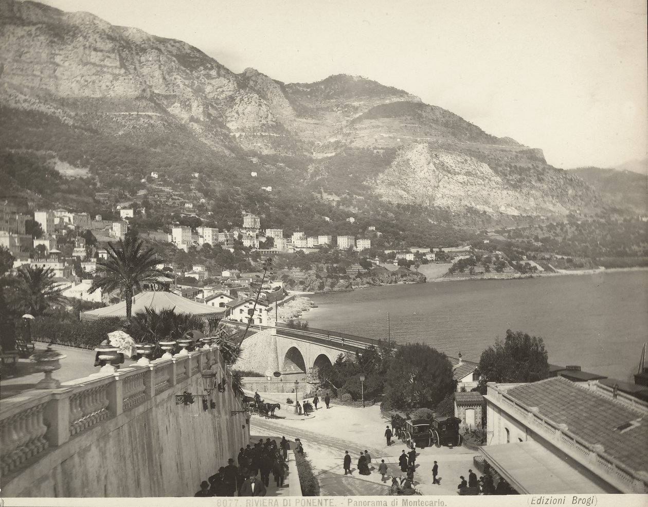 Panoramic View of Montecarlo in Monaco by Giacomo Brogi