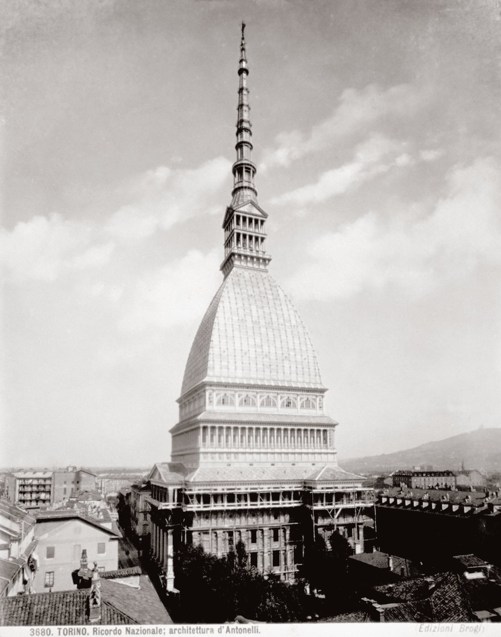 View of the Antonellian Mole in Turin, c.1890 by Giacomo Brogi