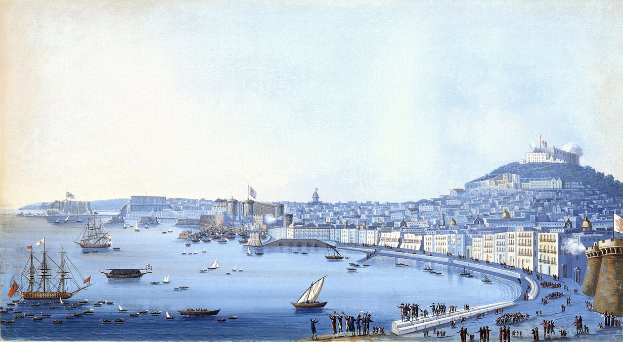 The arrival of Rear Admiral Horatio Nelson (1758-1805) in Naples, September 22 by Giacomo Guardi