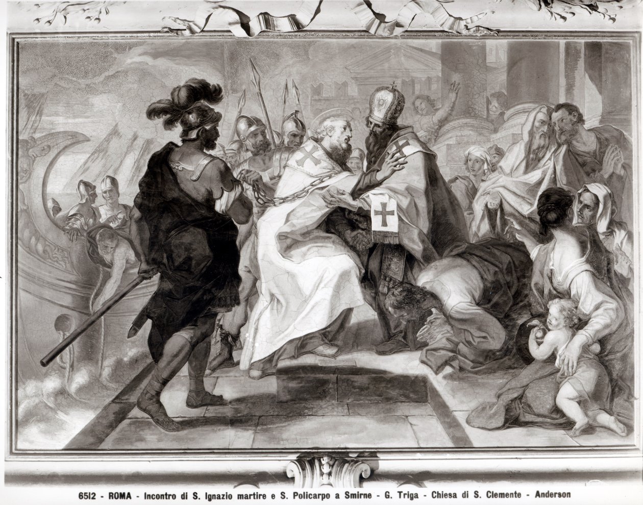 The Meeting of St. Ignatius of Antioch and St. Polycarp of Smyrna by Giacomo Triga