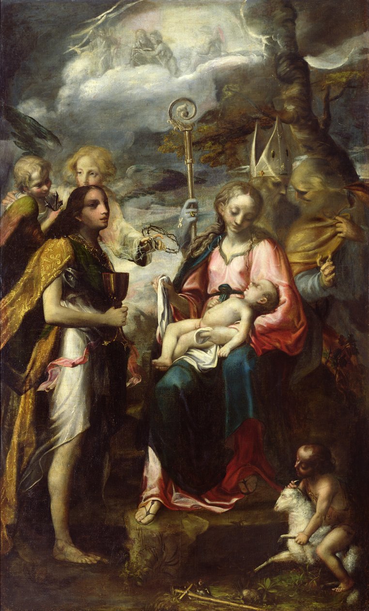 Virgin and Child and the Mystery of the Passion by Giambattista Tinti