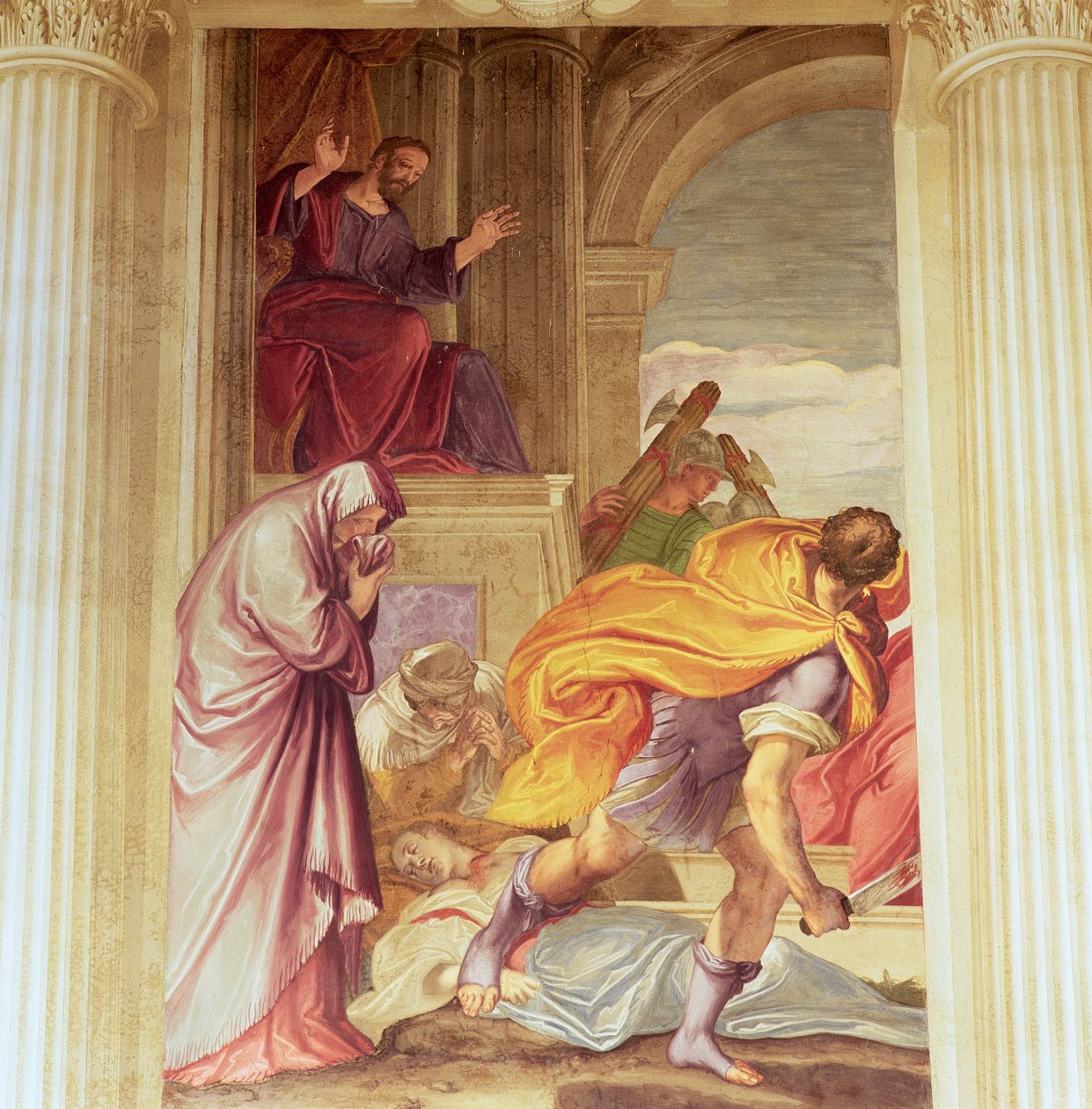 Murder of the Virgin by Giambattista (1526 78) Zelotti