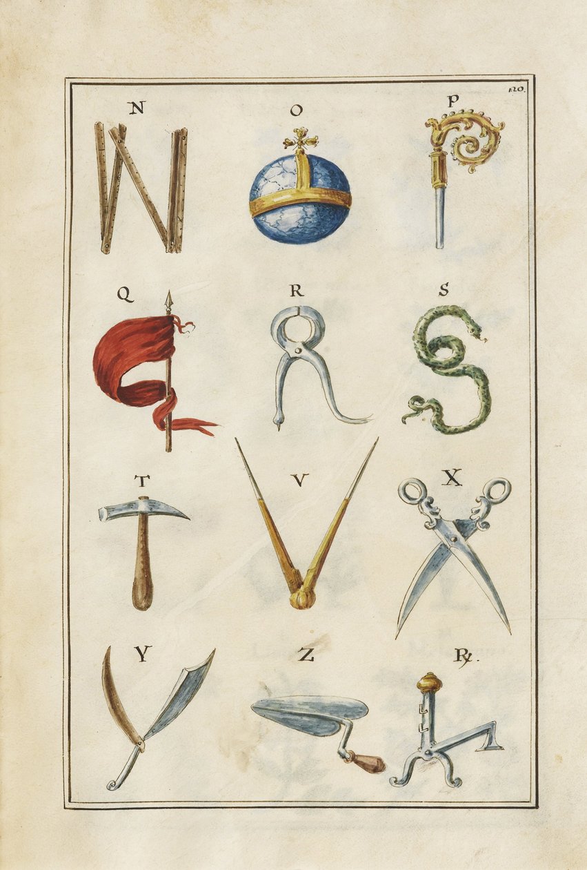Alphabet by Giambattista Morandi