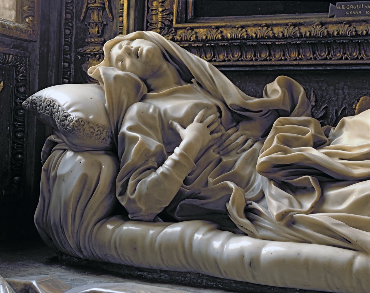 Death of the Blessed Ludovica Albertoni, from the Altieri Chapel, 1674 by Gian Lorenzo Bernini