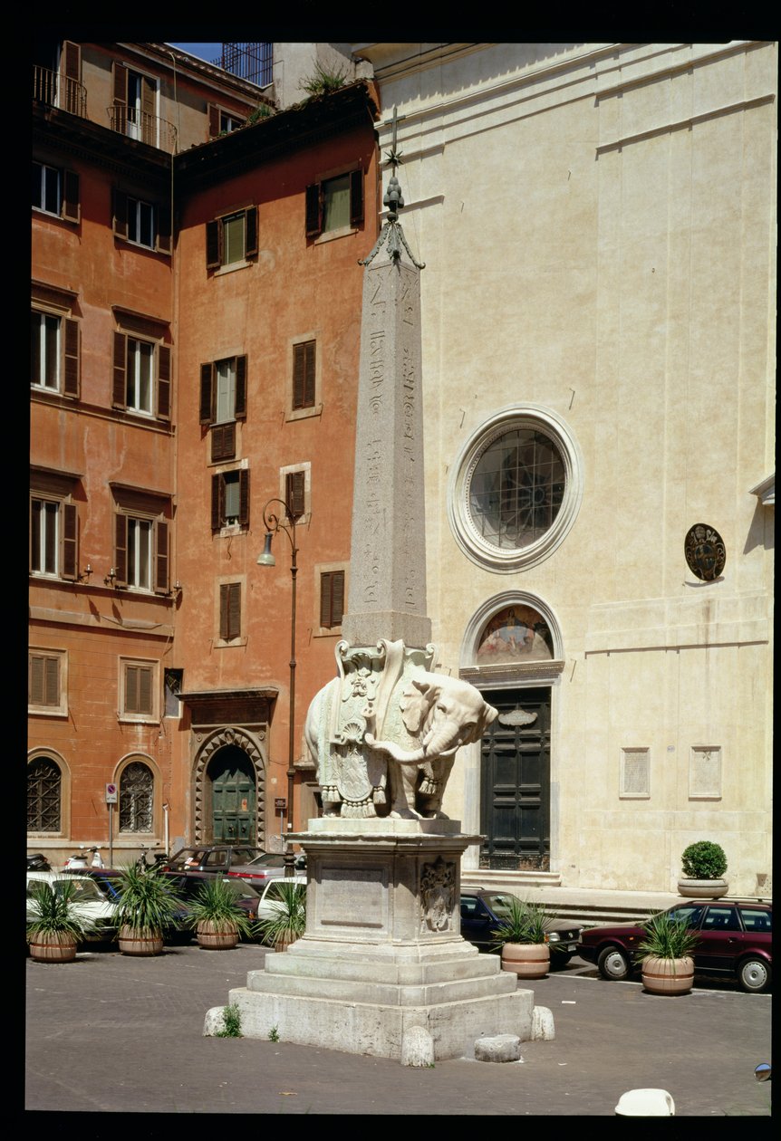 Elephant Bearing an Egyptian Obelisk, 1667 by Gian Lorenzo Bernini