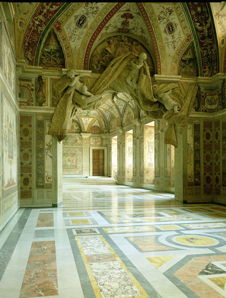 Interior with View of Sculpted Angels by Gian Lorenzo Bernini