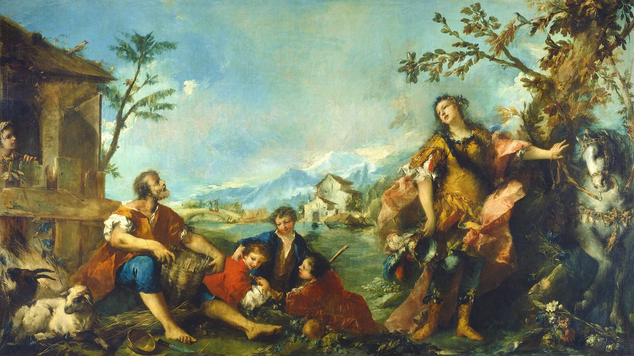 Erminia and the Shepherds by Gian Antonio Guardi and Francesco Guardi