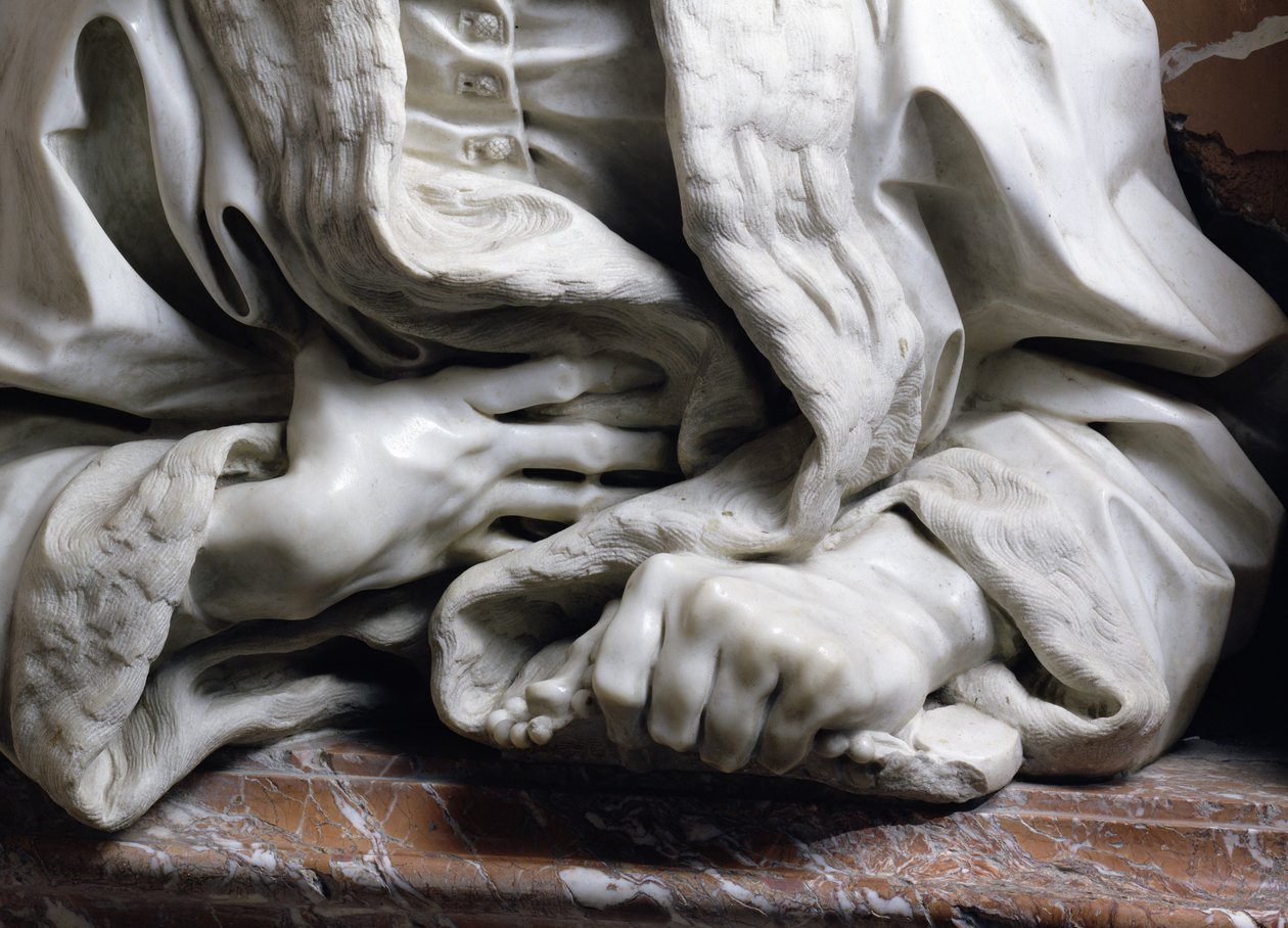 Bust of Gabrielle Fonseca (detail) by Gian Lorenzo Bernini