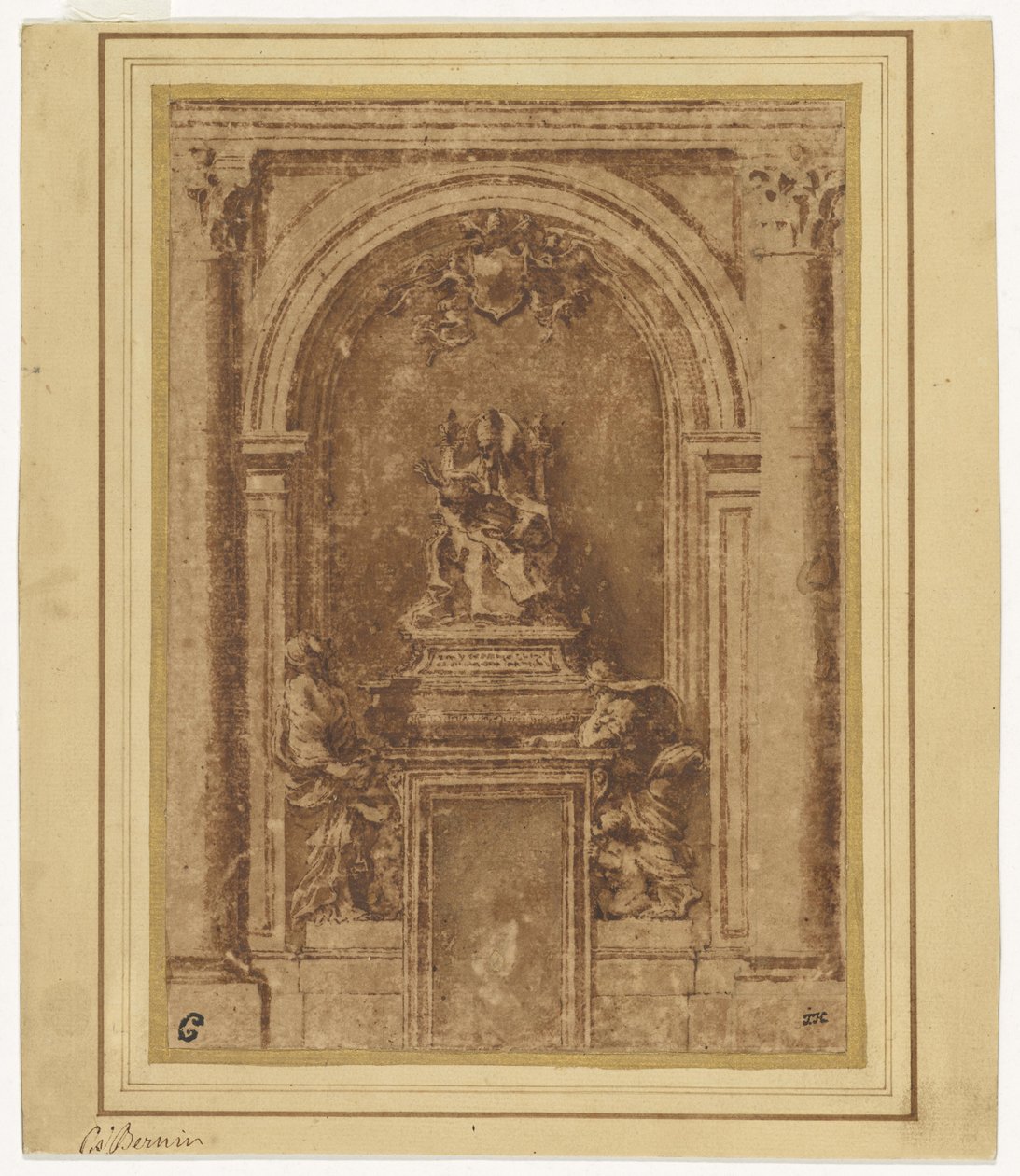 Design for the Tomb of Pope Alexander VII in Saint Peter