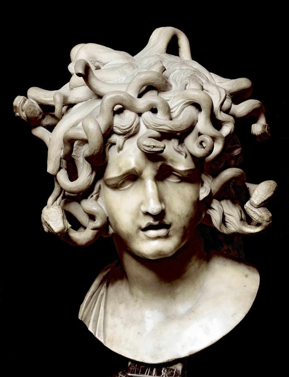 Head of Meduse Marble sculpture by Gian Lorenzo Bernini by Gian Lorenzo Bernini