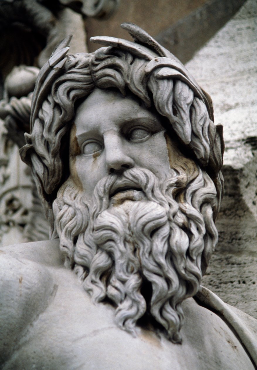 Personification of the River Ganges, Fountain of the Four Rivers by Gian Lorenzo Bernini
