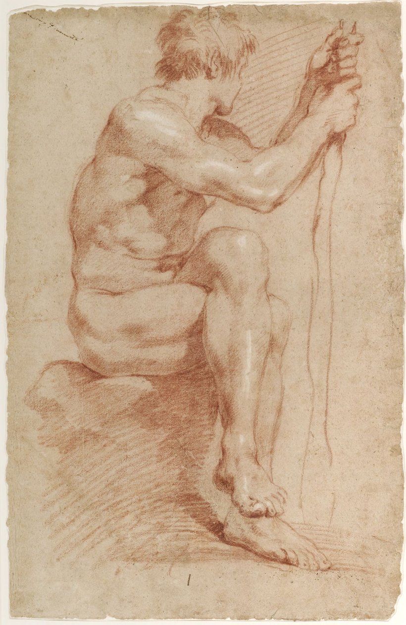 Seated Male Nude by Gian Lorenzo Bernini