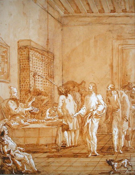The Calling of St. Matthew by Giandomenico  Tiepolo