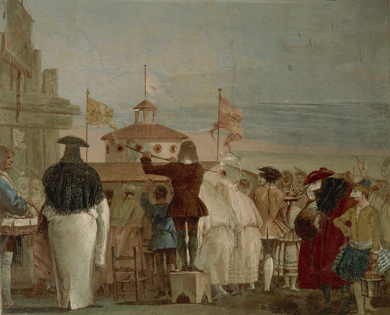 The new world (Venetian carnival) by Giandomenico  Tiepolo