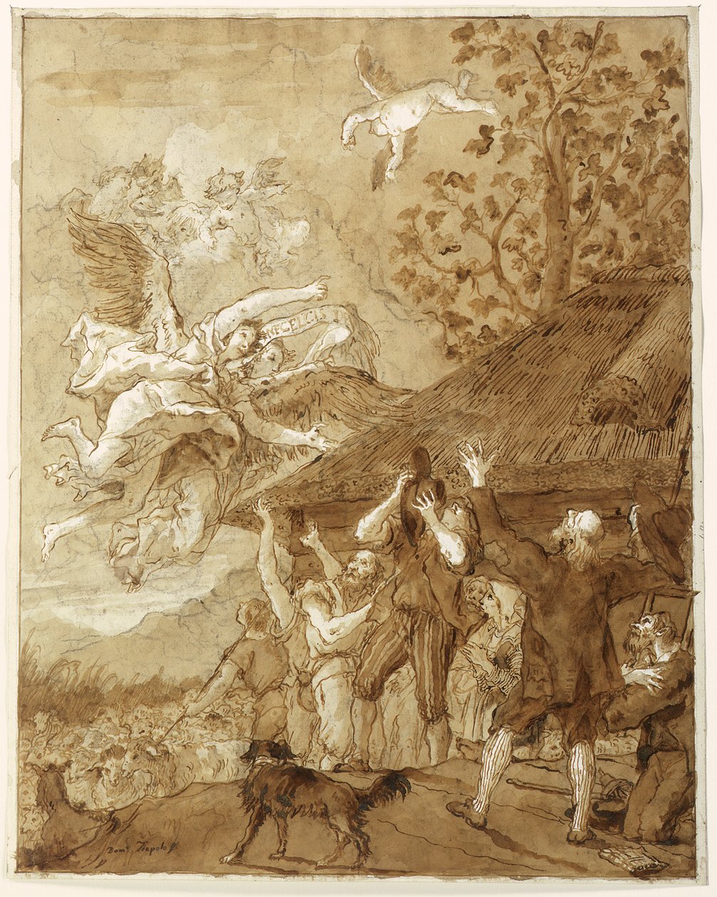 The Annunciation to the Shepherds by Giovanni Domenico Tiepolo