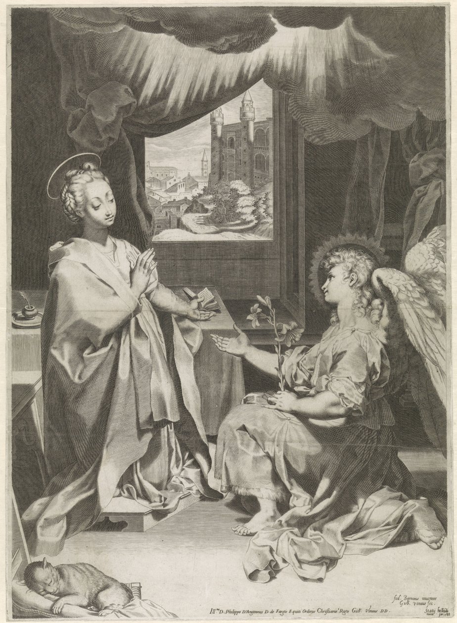 Annunciation by Gijsbert Van Veen