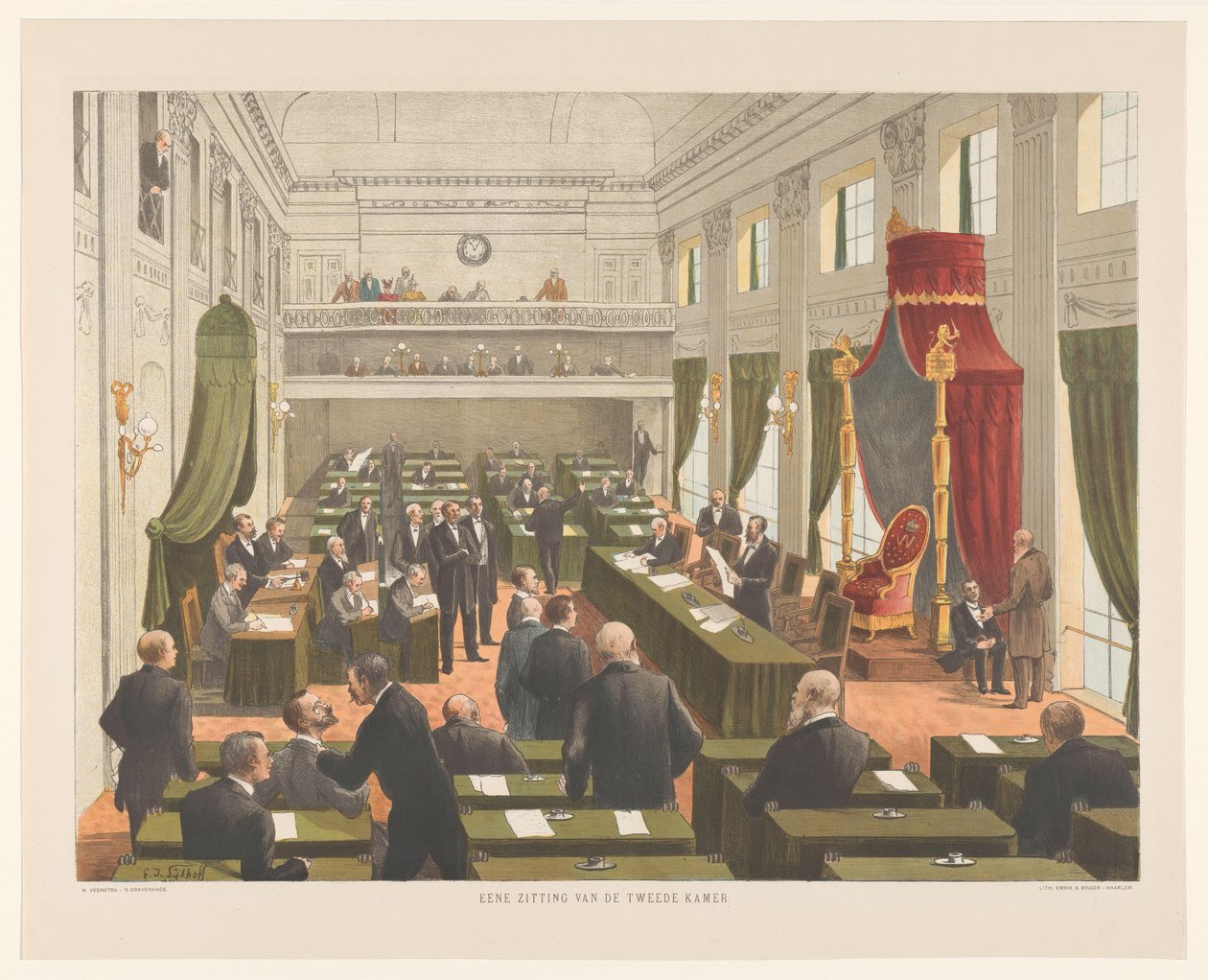 House of Representatives of the States General, The Hague by Gijsbertus Jan Sijthoff