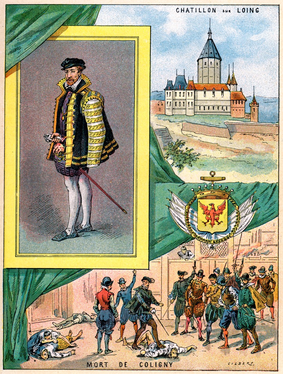 Gaspard de Coligny, Admiral of France by Gilbert