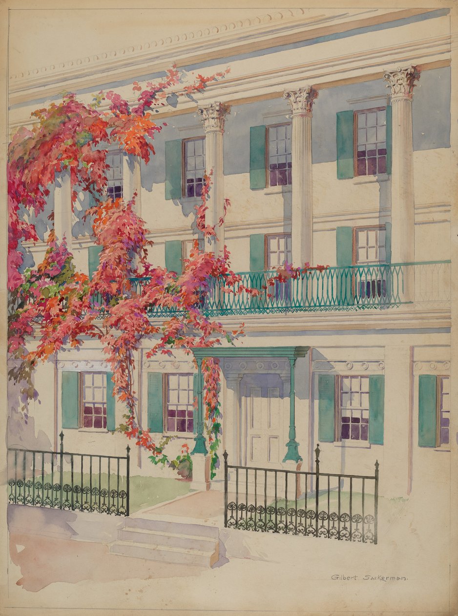 Collonade, c. 1936 by Gilbert Sackerman