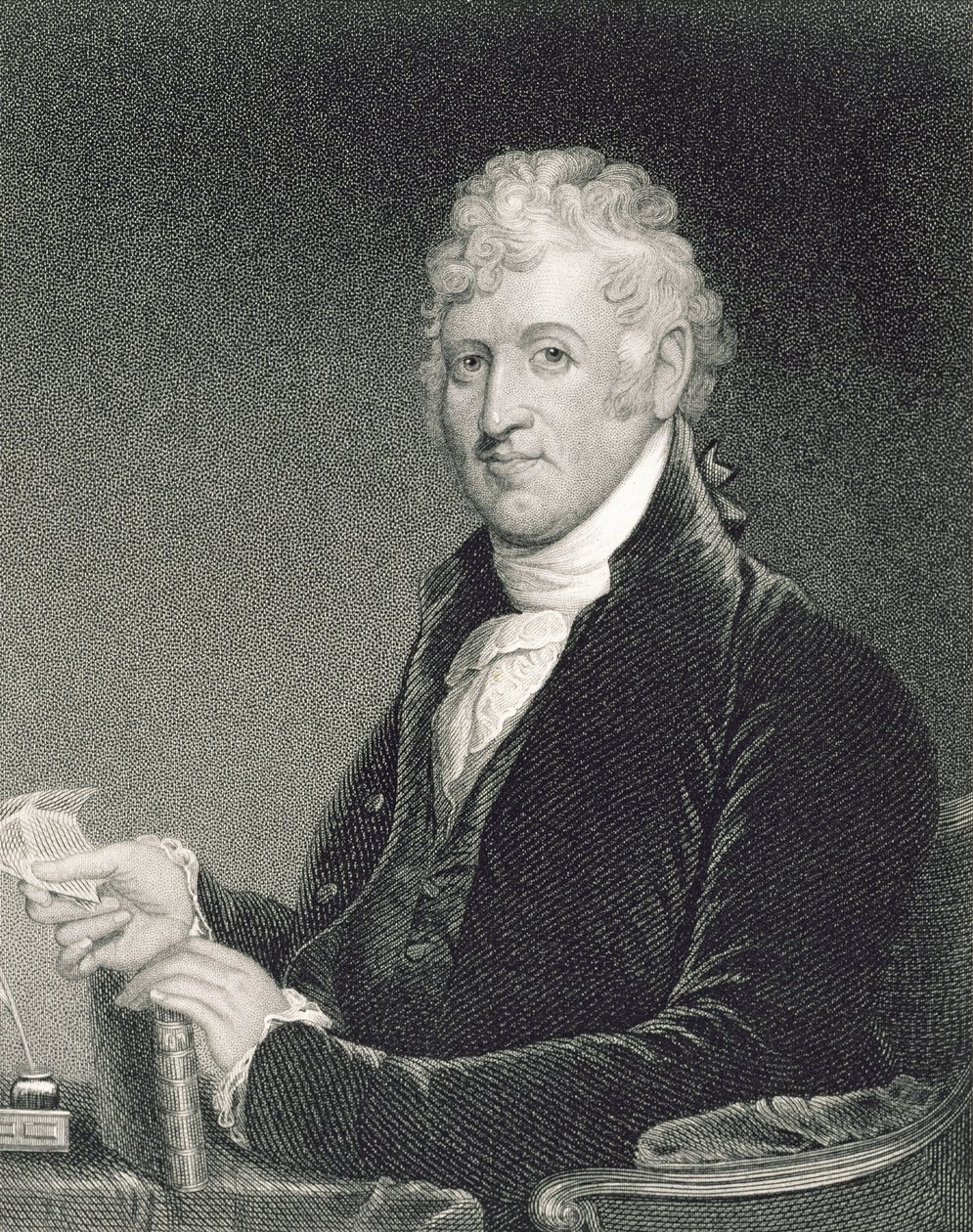 David Humphreys, engraved by George Parker after a copy of the original painting by James Herring by Gilbert Stuart