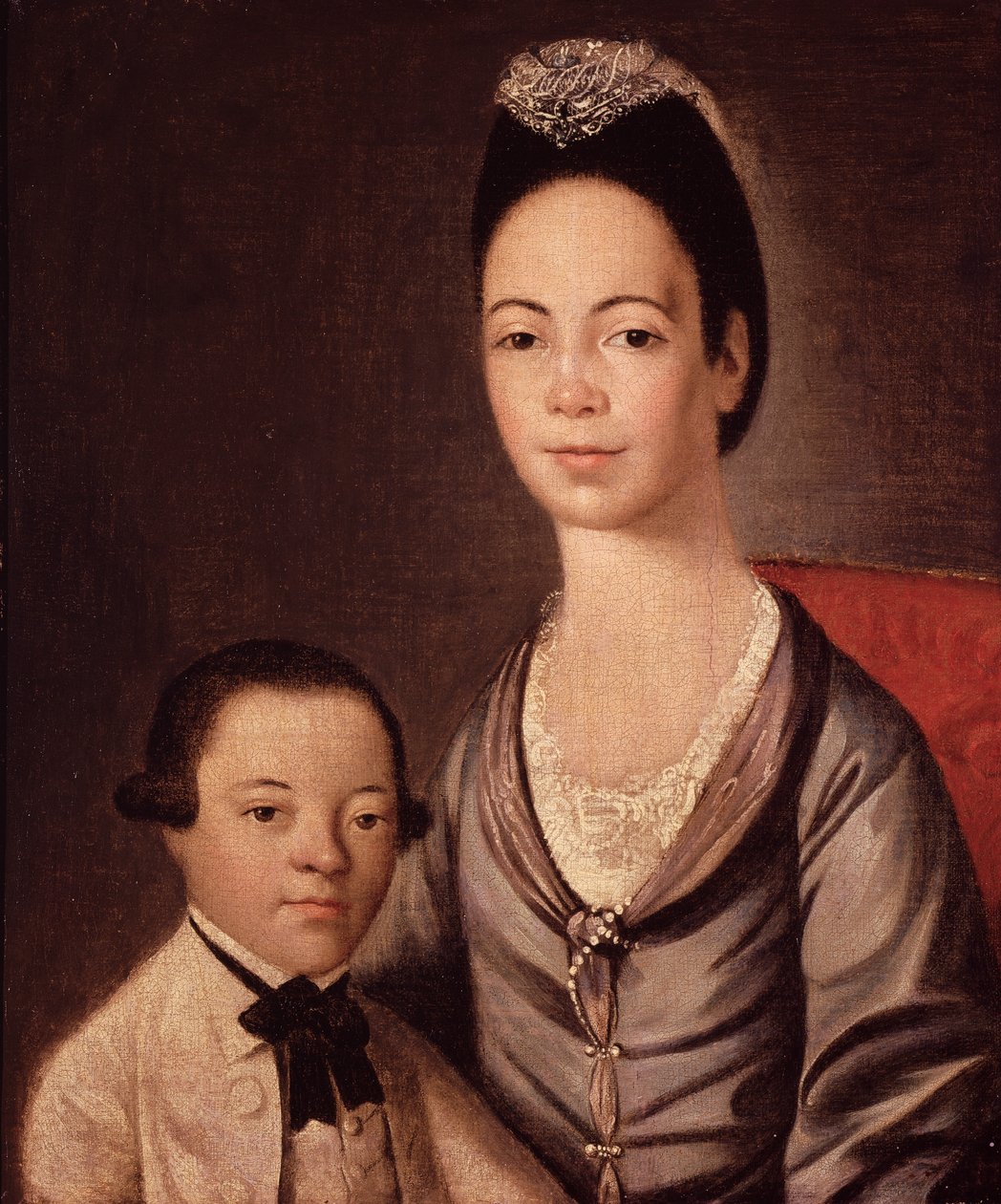Mrs. Aaron Lopez and her son, Joshua by Gilbert Stuart