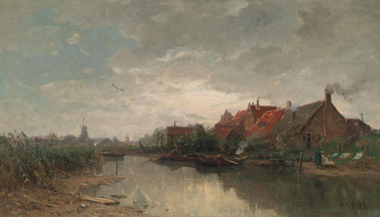 Dutch channel by Gilbert von Canal: Buy fine art print