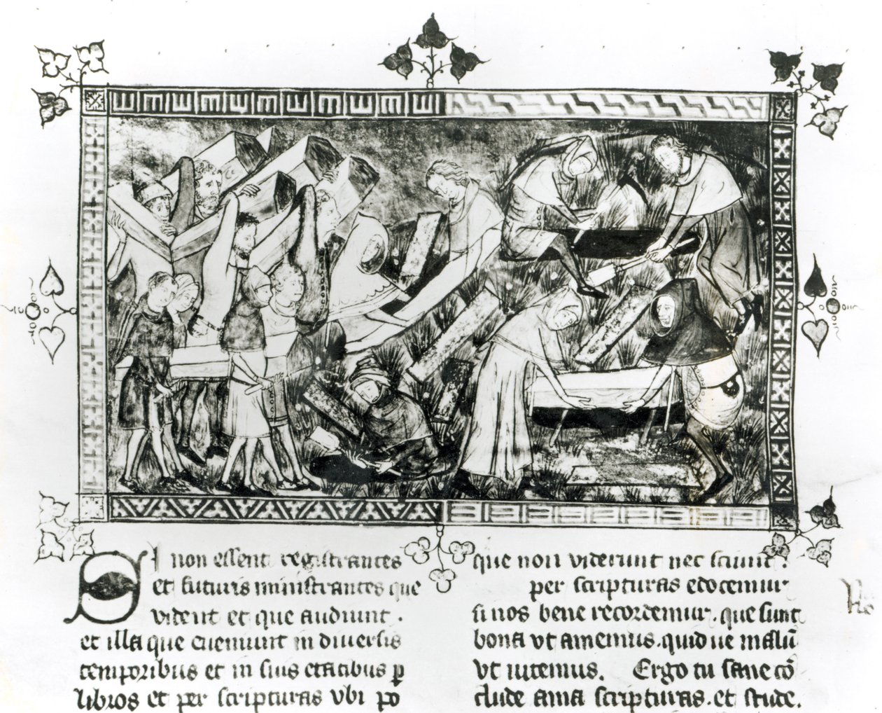 Black Death at Tournai, by Gilles de Muisit, after 1349 by Gilles Le Muisit