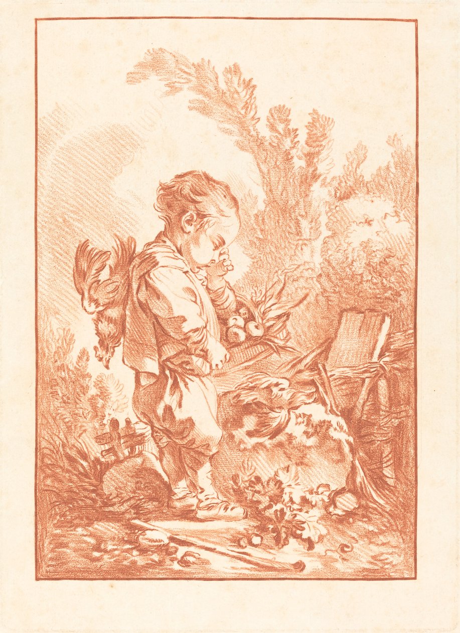 Le Maraudeur (The Thief), c. 1769 by Gilles Demarteau