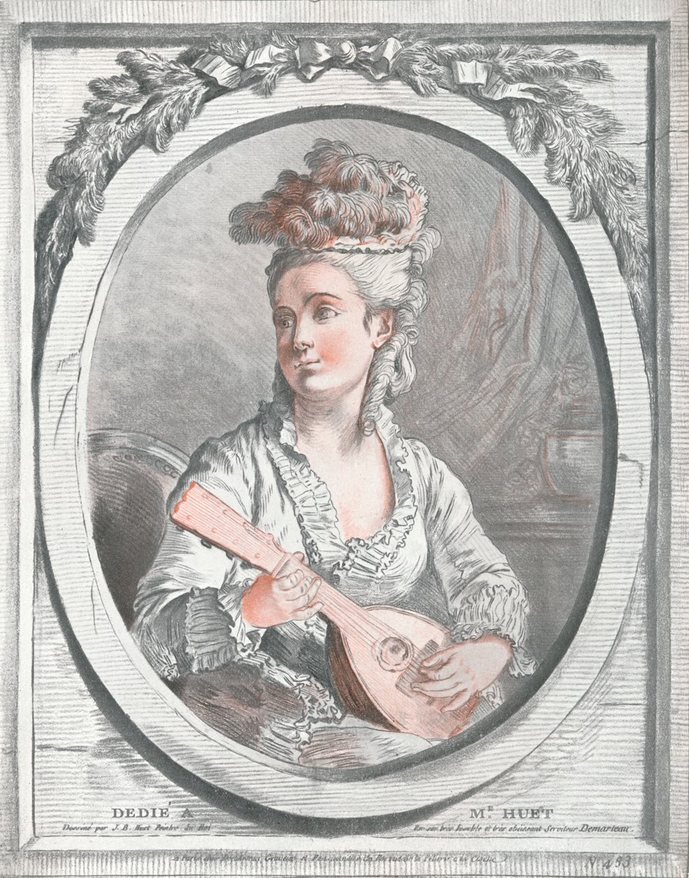 Portrait of Madame Huet by Gilles Demarteau