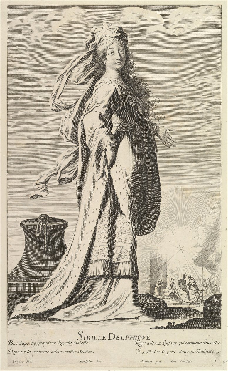 Sibylle Delphique, ca. 1635 by Gilles Rousselet and Abraham Bosse