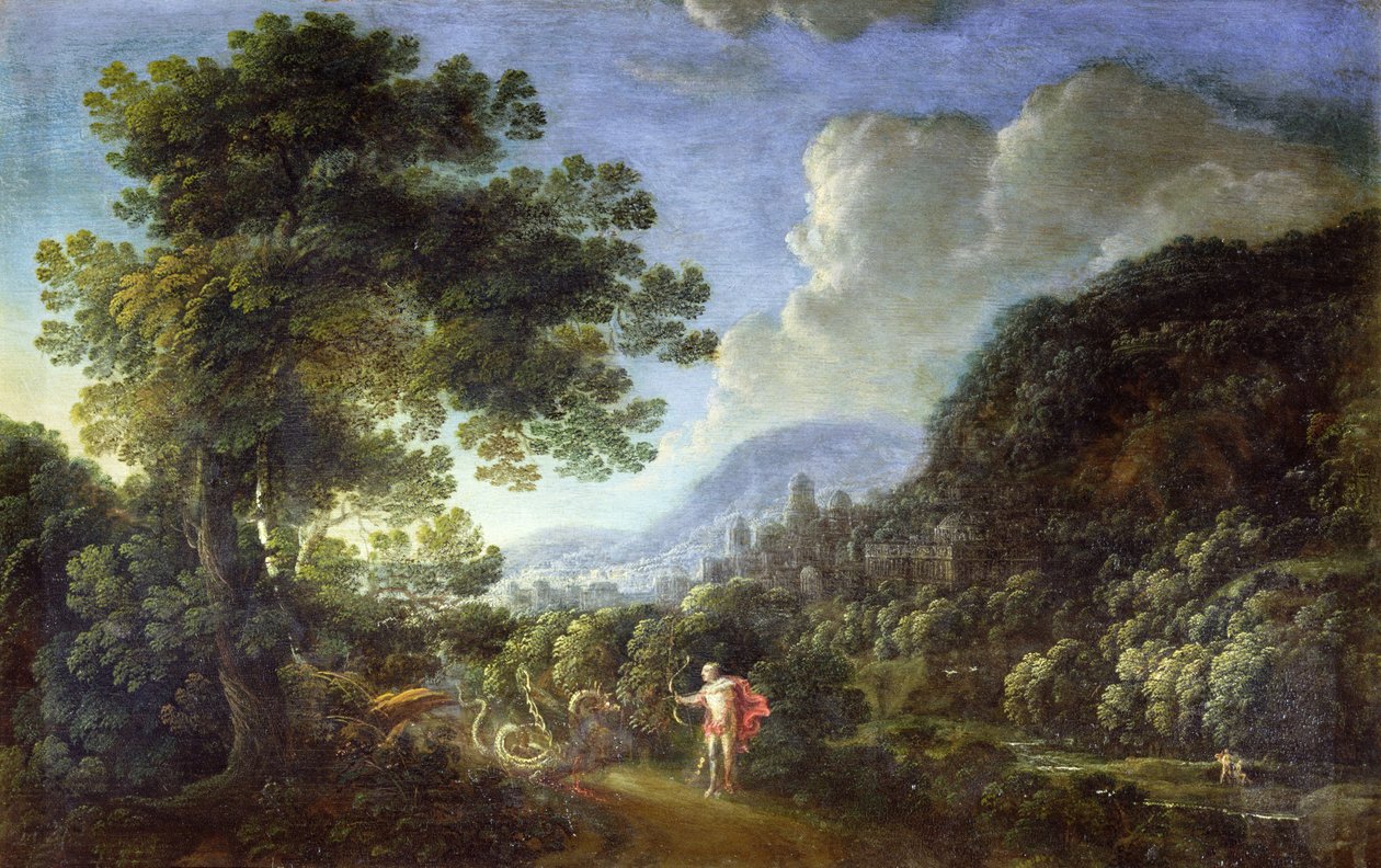 Landscape with St. George by Gillis Neyts