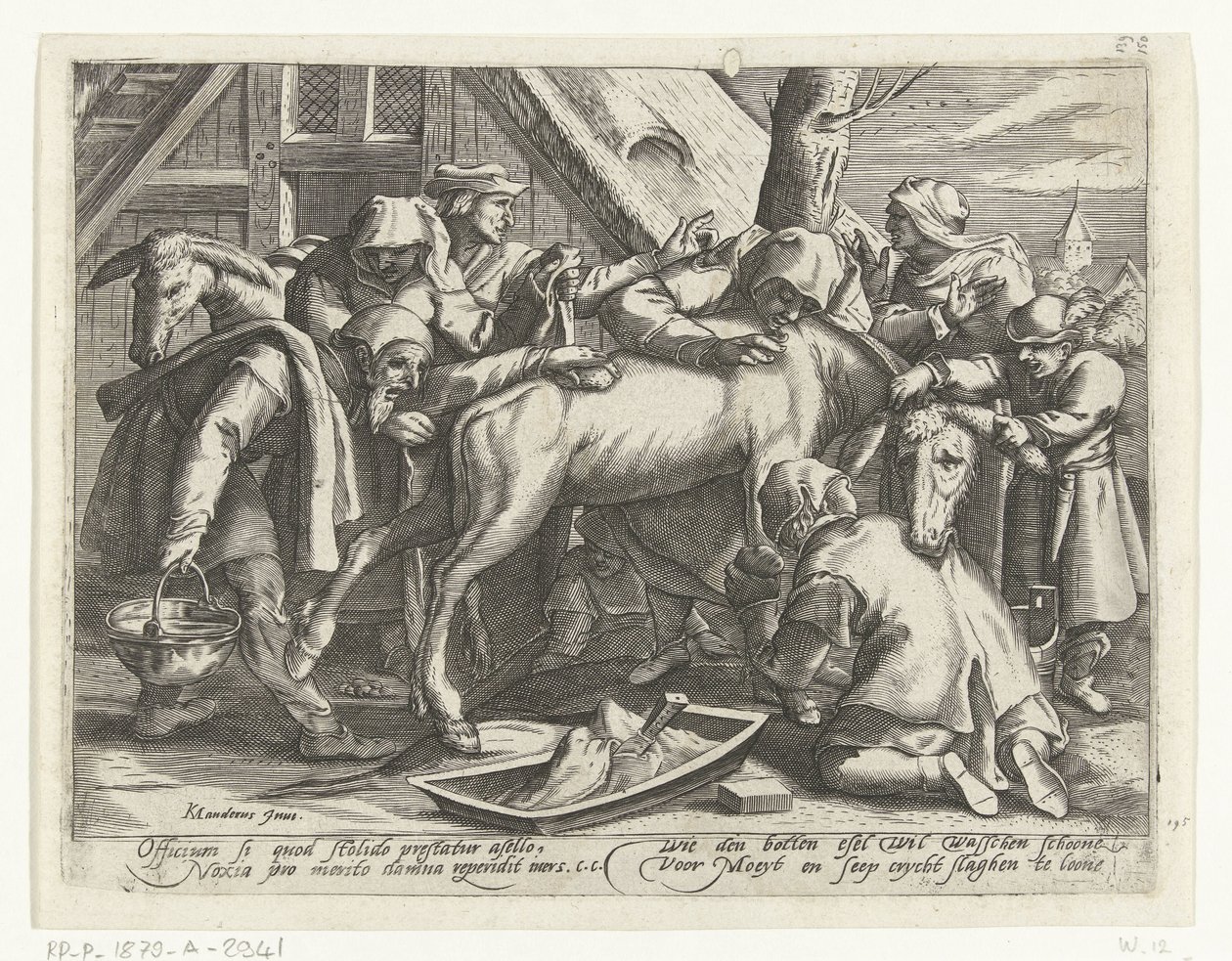 Washing the Donkey by Gillis van Breen