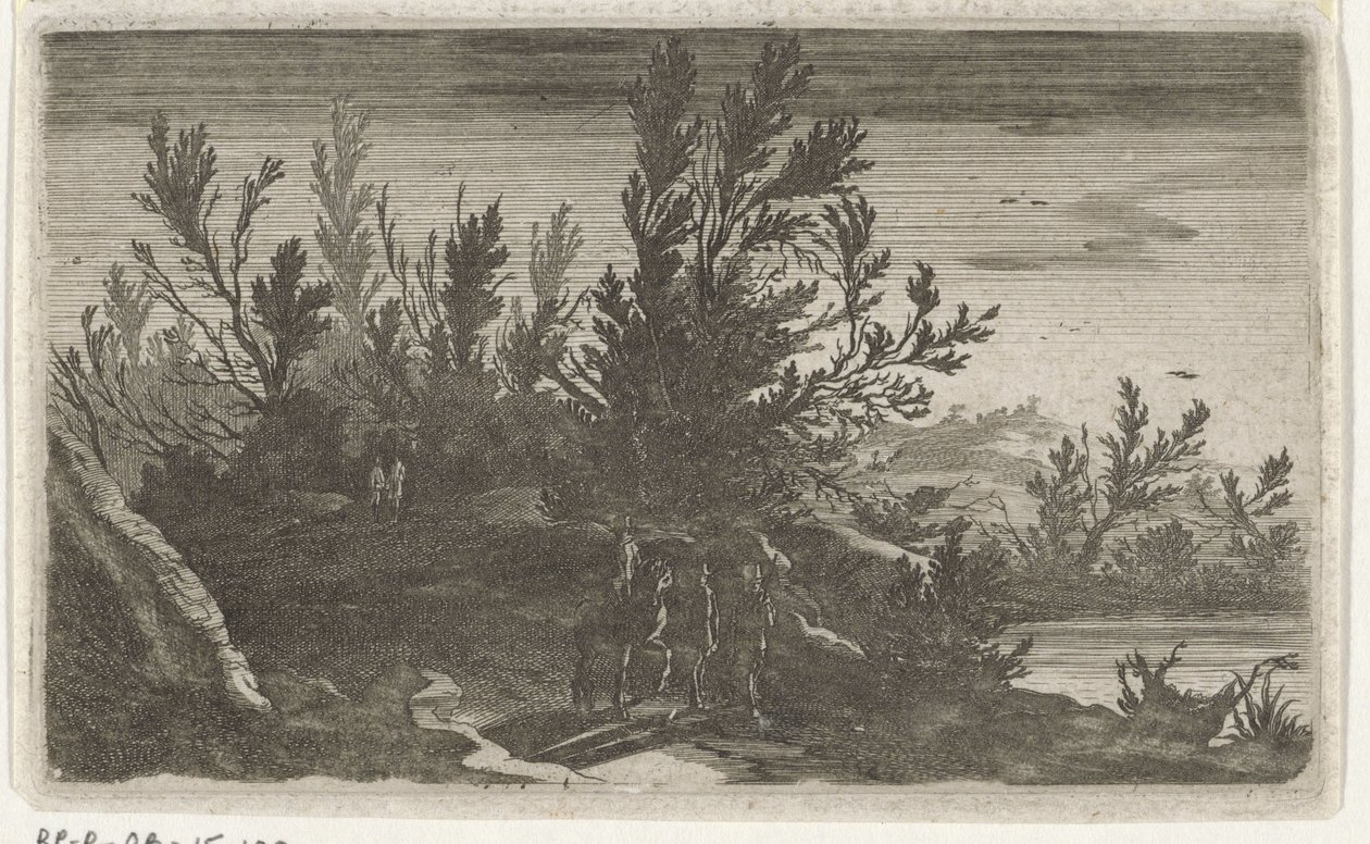 Landscape at Night by Gillis van Scheyndel (I)