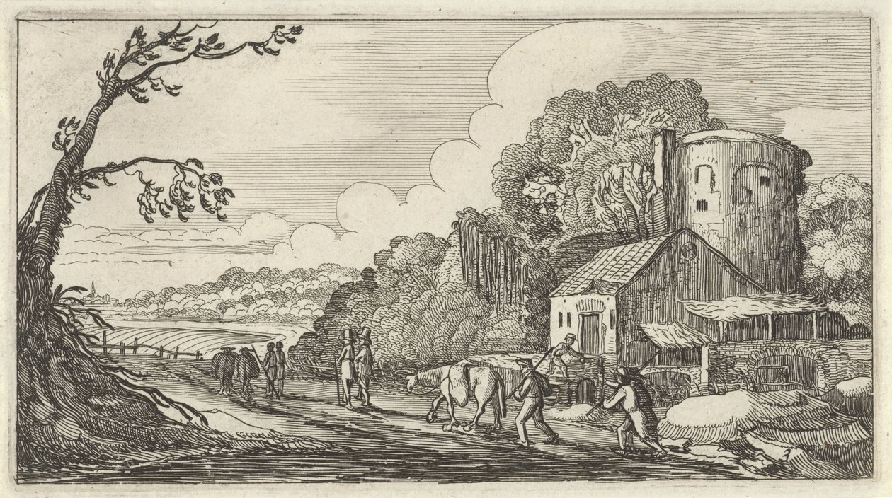 Landscape with Travelers by Gillis van Scheyndel (I)