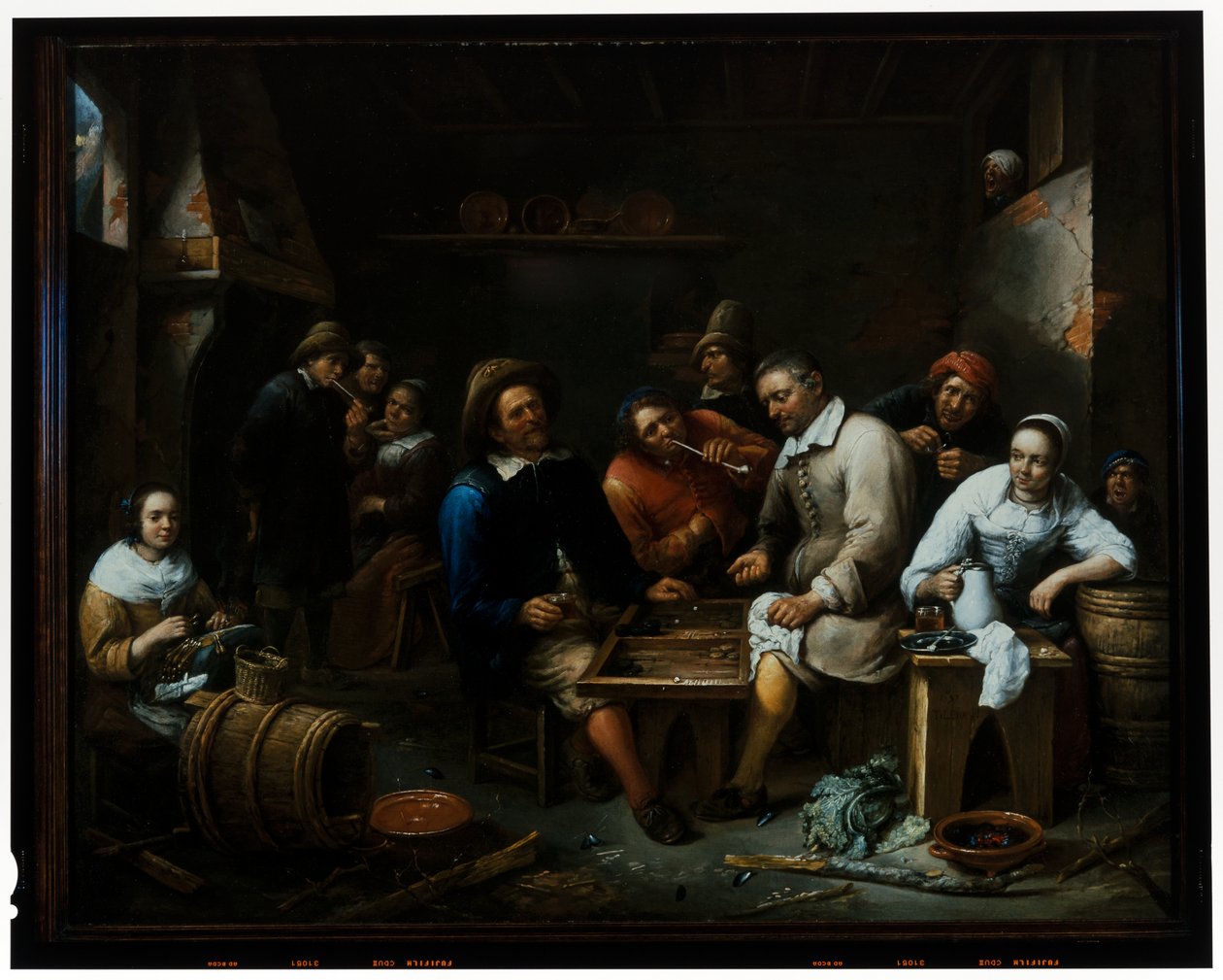 Backgammon Players in an Interior of a Tavern by Gillis van Tilborgh