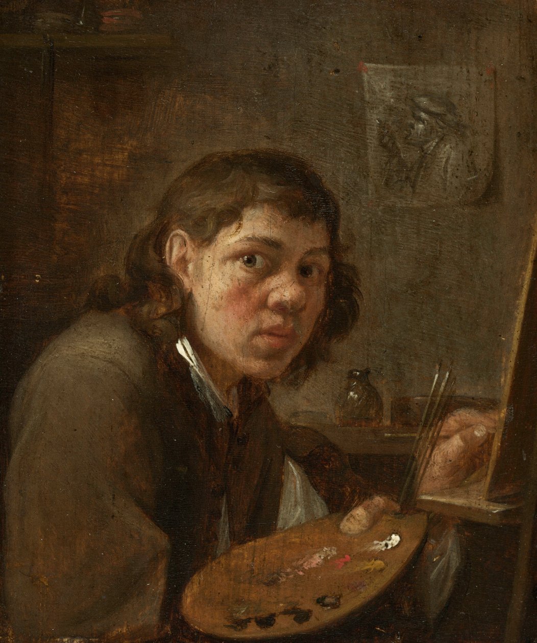 Self-Portrait in the Studio by Gillis van Tilborgh