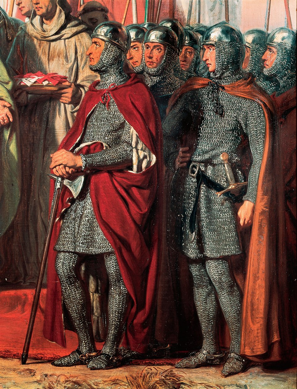 Meeting and Handshake between Philip Augustus and Richard the Lionheart during the Third Crusade by Gillot Saint Evre