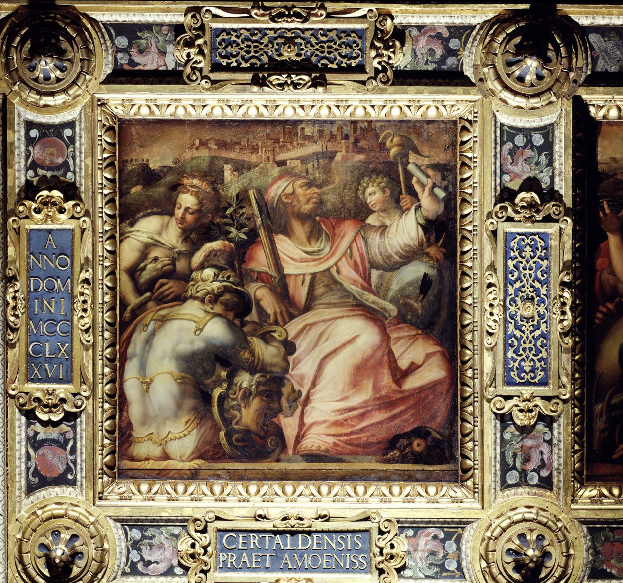 Allegory of the Town of Certaldo from the Ceiling of the Salone dei Cinquecento, 1565 by Giorgio Vasari