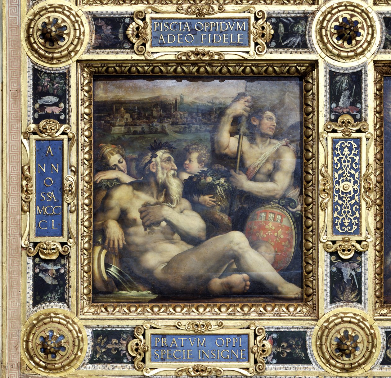 Allegory of the town of Prato from the ceiling of the Salone dei Cinquecento, 1565 by Giorgio Vasari